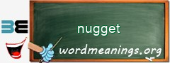 WordMeaning blackboard for nugget